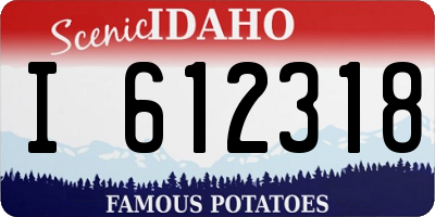 ID license plate I612318