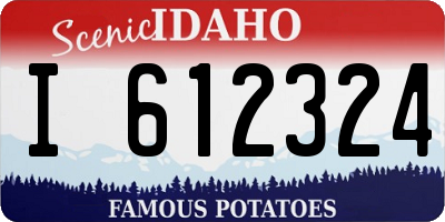 ID license plate I612324
