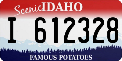ID license plate I612328