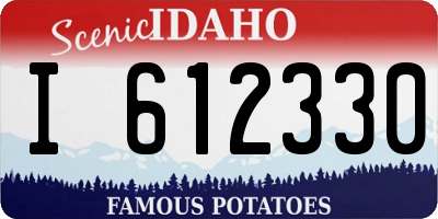 ID license plate I612330