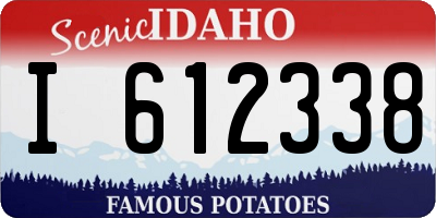 ID license plate I612338
