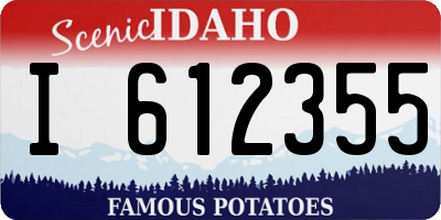 ID license plate I612355