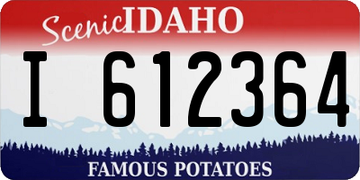 ID license plate I612364