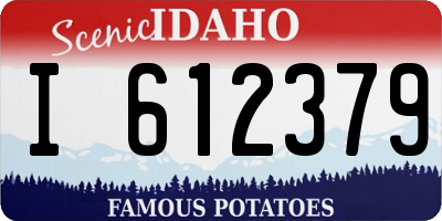 ID license plate I612379