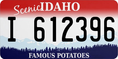 ID license plate I612396