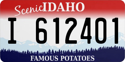 ID license plate I612401