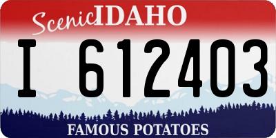 ID license plate I612403