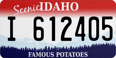 ID license plate I612405