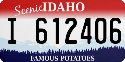 ID license plate I612406