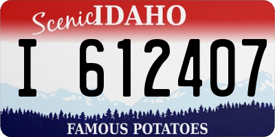 ID license plate I612407