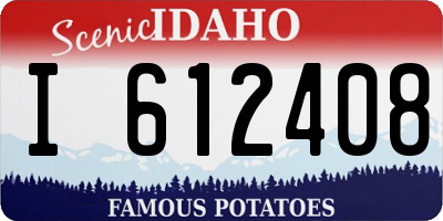 ID license plate I612408