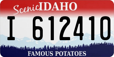 ID license plate I612410