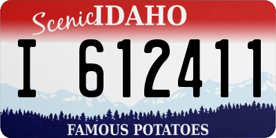 ID license plate I612411