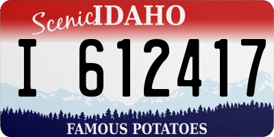 ID license plate I612417