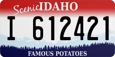 ID license plate I612421