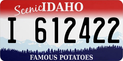 ID license plate I612422