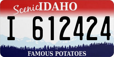 ID license plate I612424