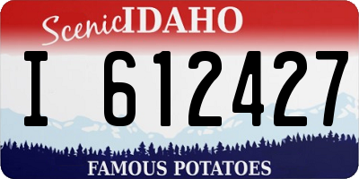 ID license plate I612427