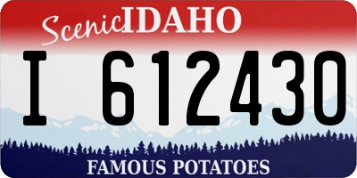 ID license plate I612430
