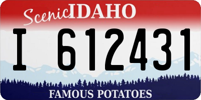 ID license plate I612431