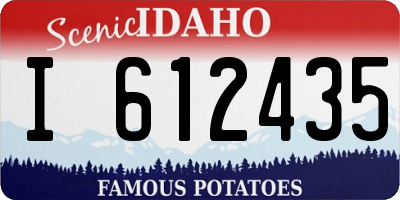 ID license plate I612435