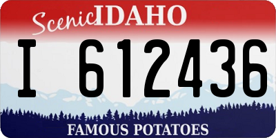 ID license plate I612436