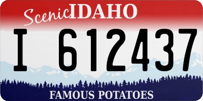 ID license plate I612437