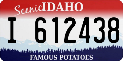 ID license plate I612438