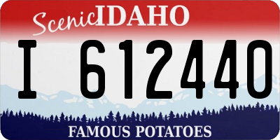 ID license plate I612440