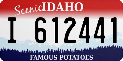ID license plate I612441