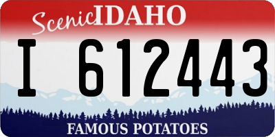 ID license plate I612443