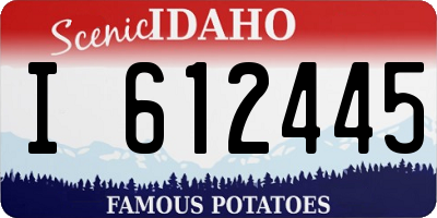 ID license plate I612445