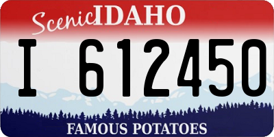 ID license plate I612450
