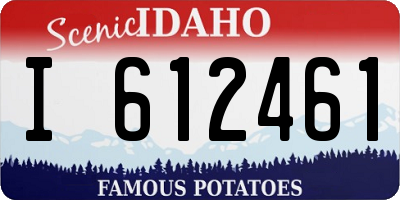 ID license plate I612461