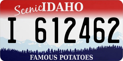 ID license plate I612462