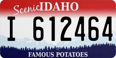 ID license plate I612464