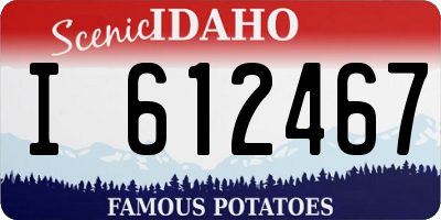 ID license plate I612467
