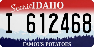 ID license plate I612468