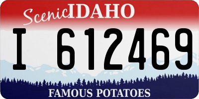 ID license plate I612469