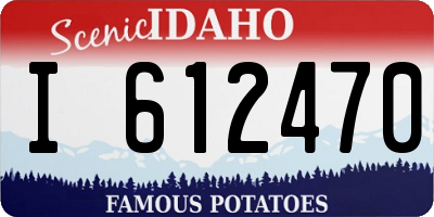 ID license plate I612470