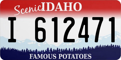 ID license plate I612471