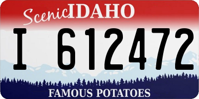 ID license plate I612472