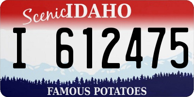 ID license plate I612475