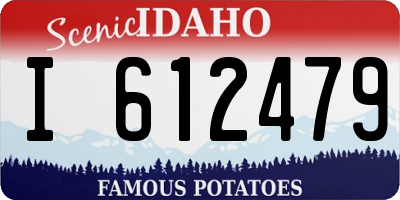 ID license plate I612479