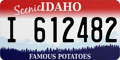ID license plate I612482