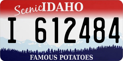 ID license plate I612484