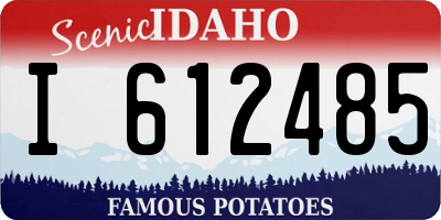 ID license plate I612485