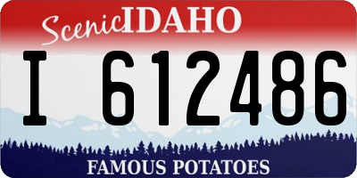 ID license plate I612486