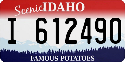 ID license plate I612490