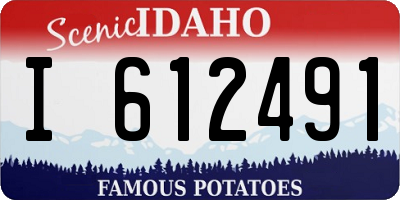 ID license plate I612491